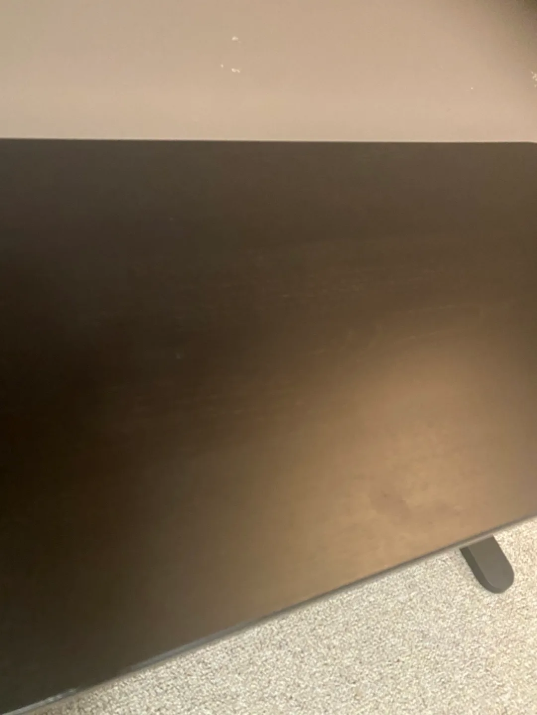 (delivery available)slim black bekant ikea desk image indicator(4)