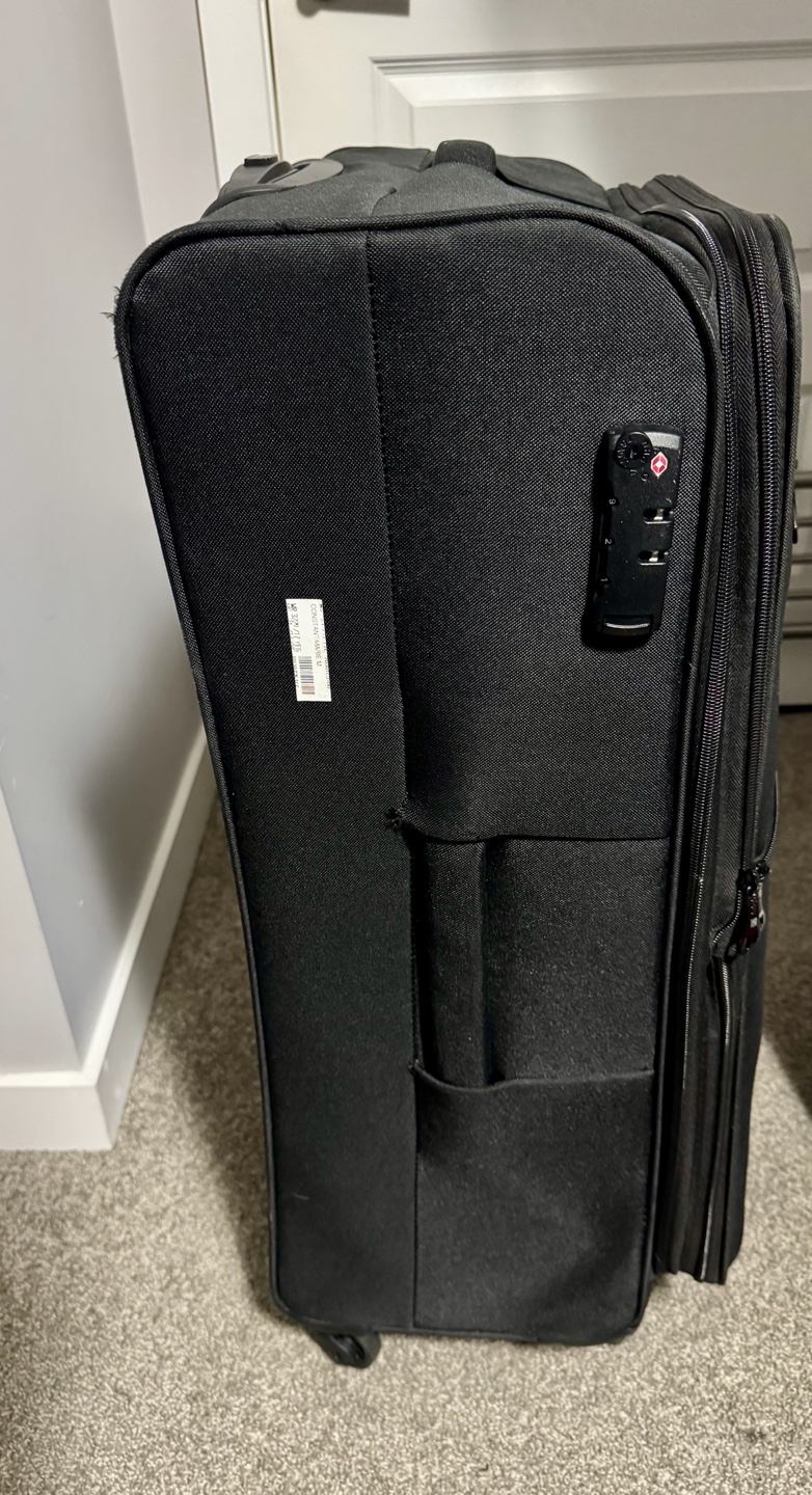 Large Black Rolling Suitcase - photo 2