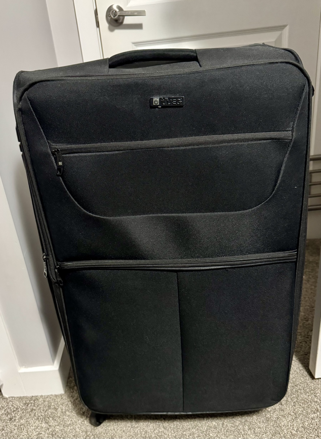 Large Black Rolling Suitcase
