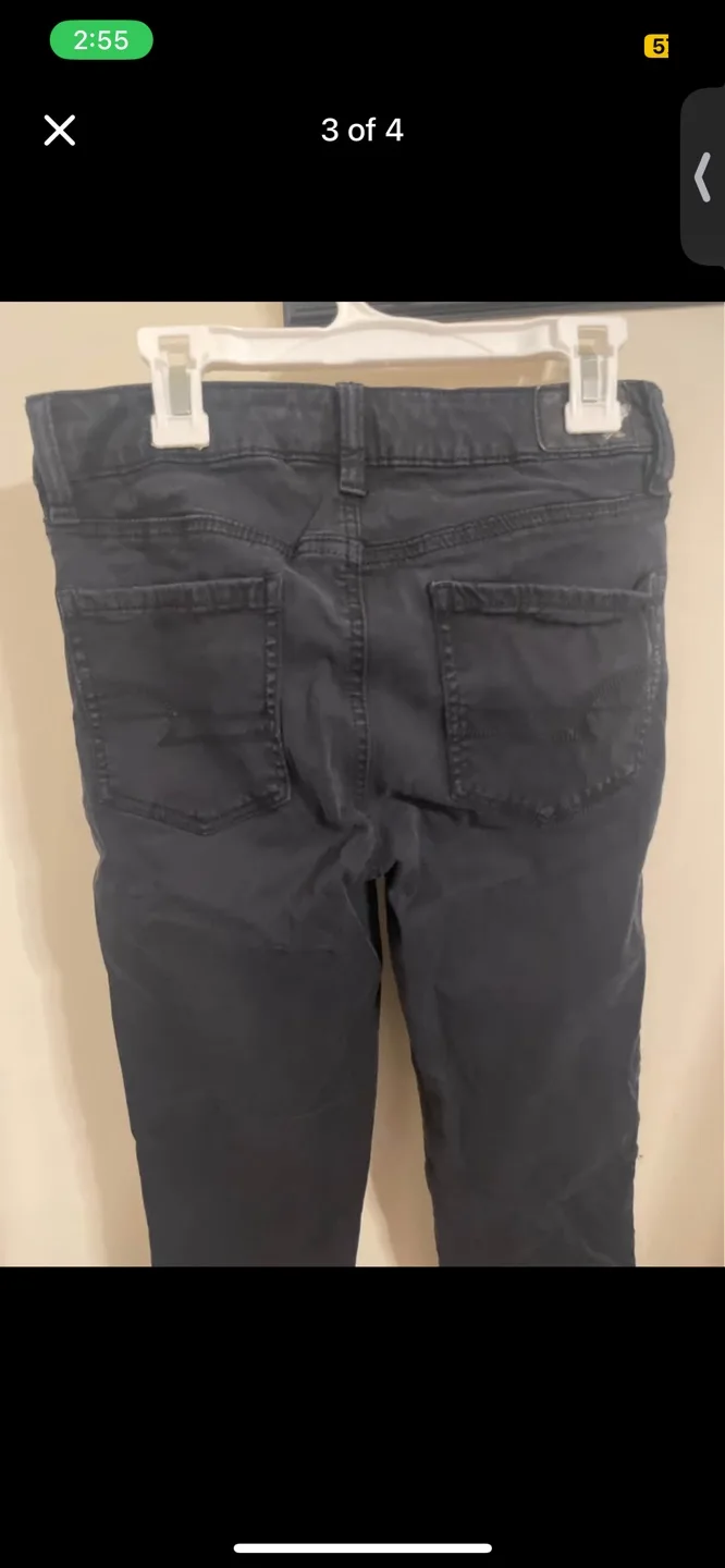 American Eagle Outfitters Super Stretch Black Jeans image indicator(3)