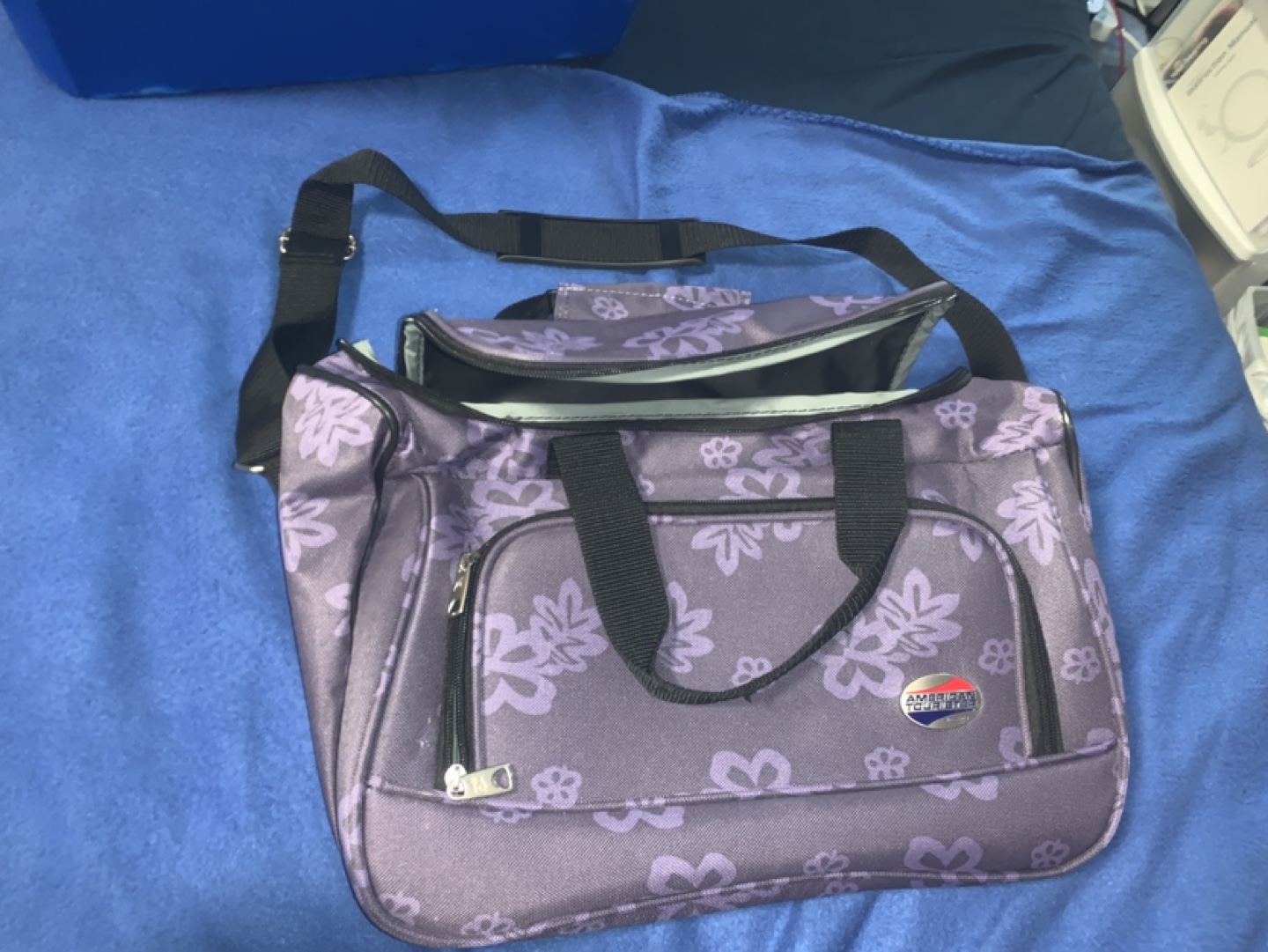 American Touristers Purple Carry-On Bag