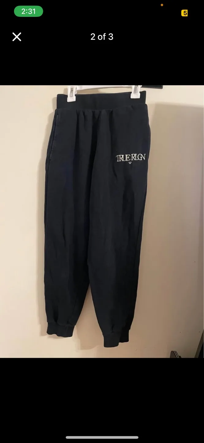 True Religion Black Joggers image indicator(2)