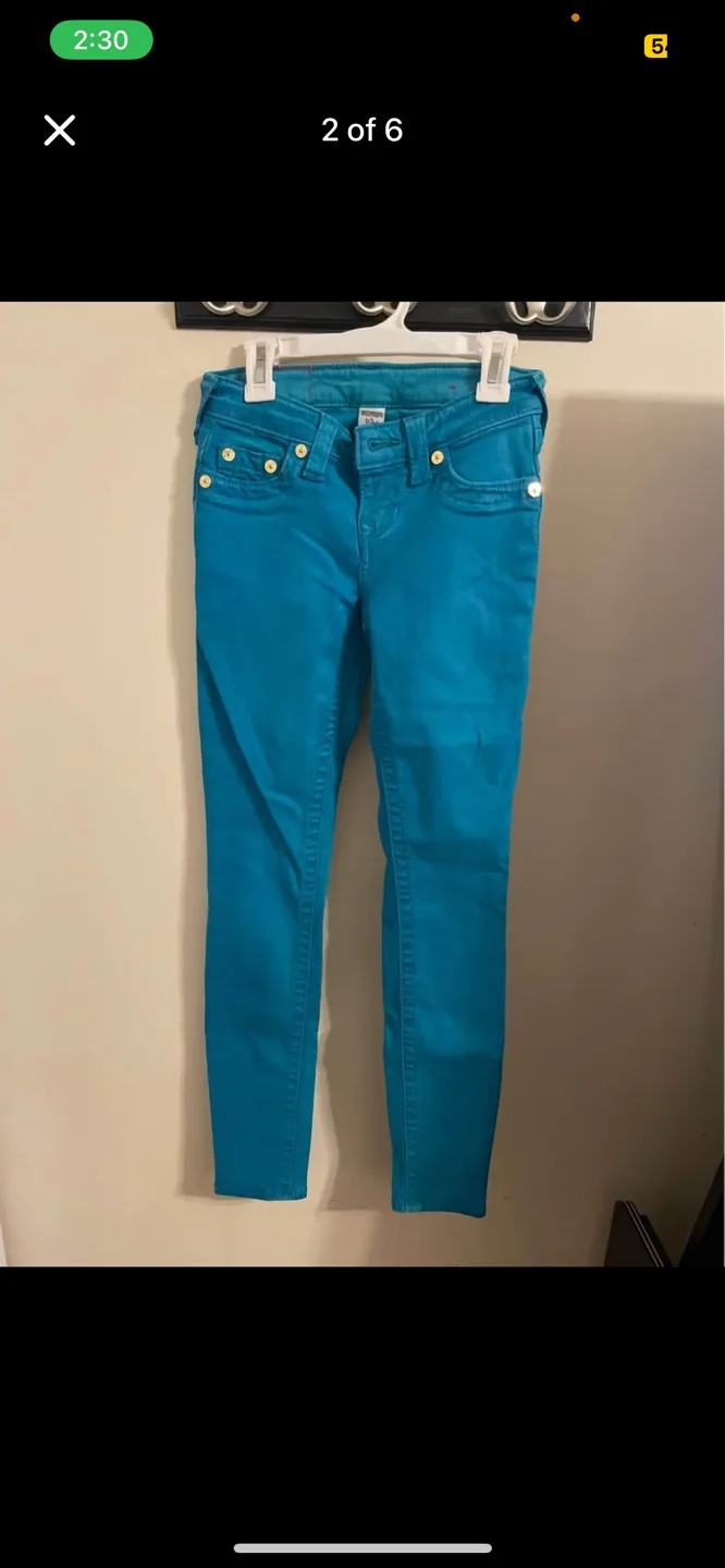 Authentic True Religion Super Skinny Jeans image indicator(2)