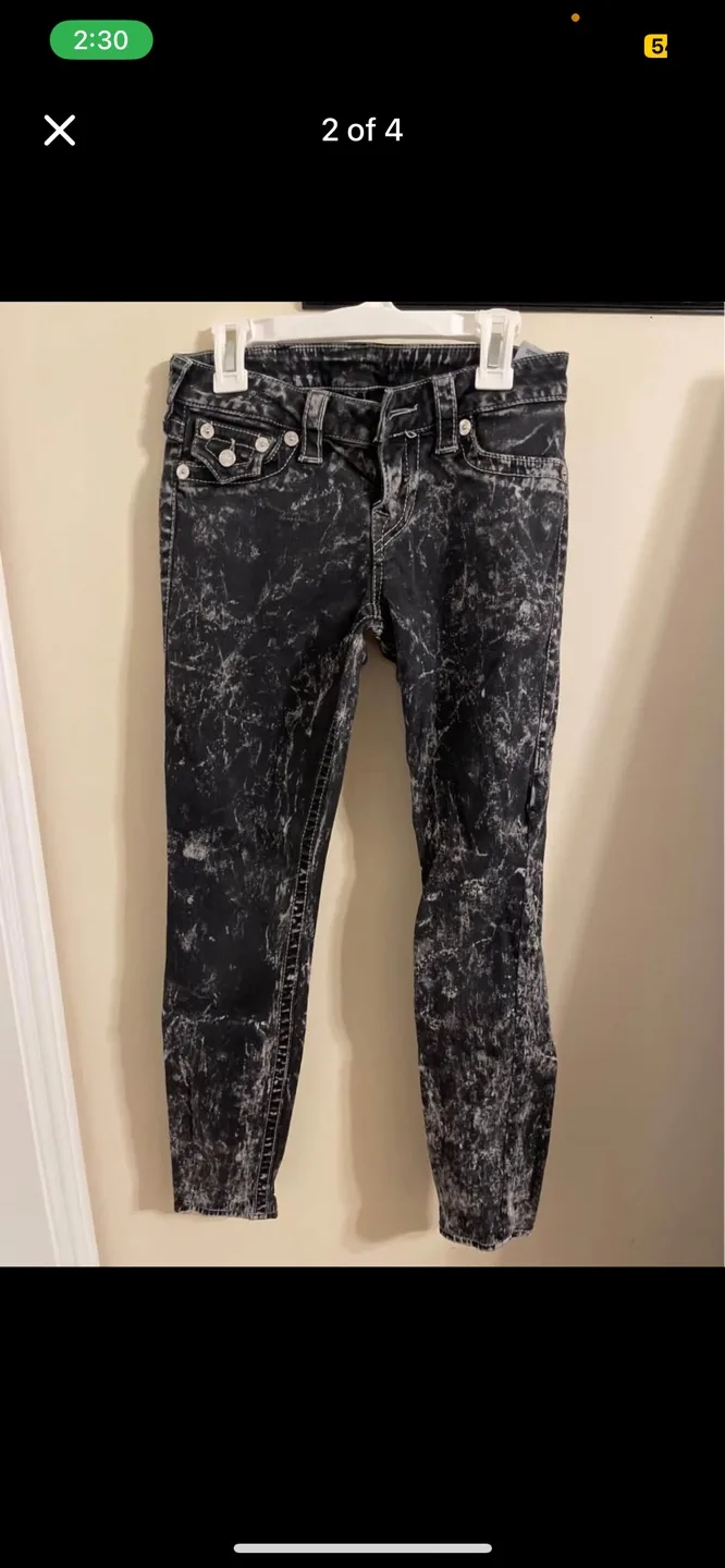 Authentic True Religion Marble skinny jeans women’s image indicator(2)