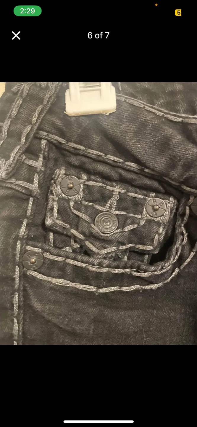 Authentic True Religion Black womens Jeans image indicator(6)