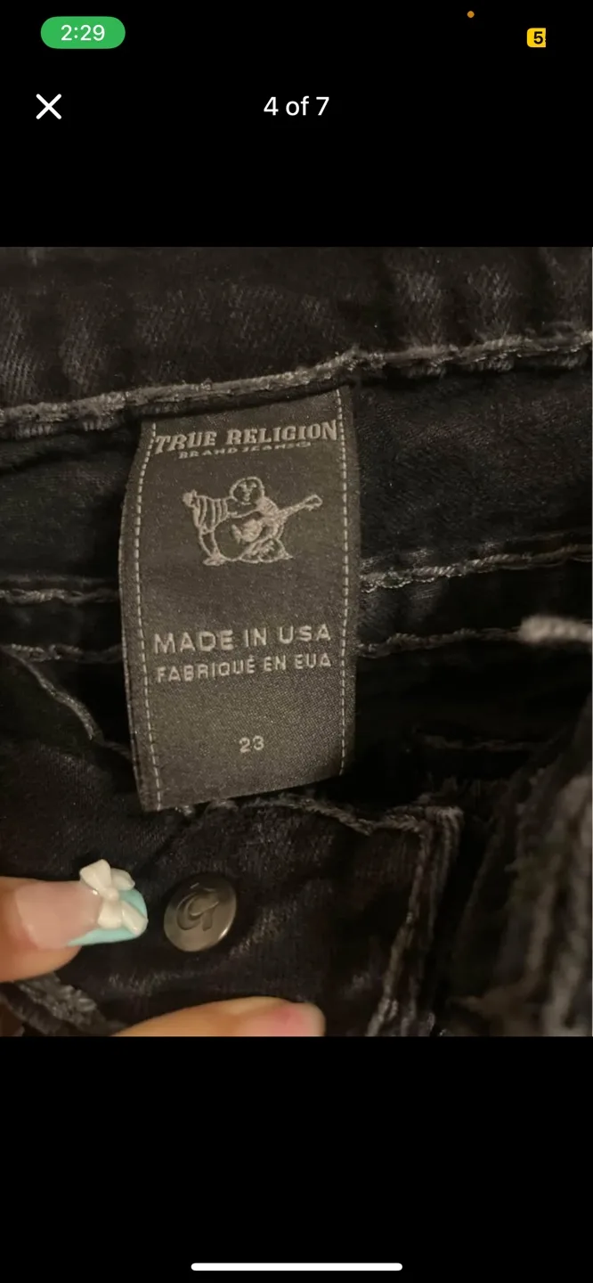 Authentic True Religion Black womens Jeans image indicator(4)