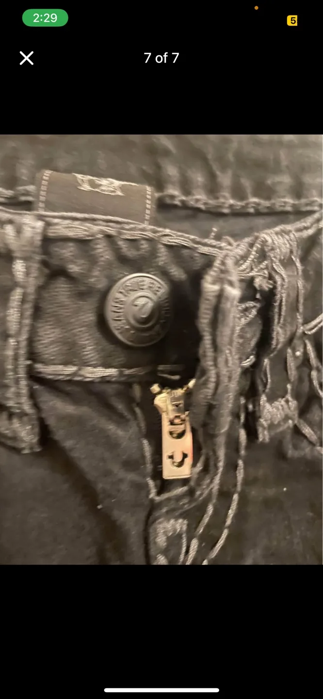 Authentic True Religion Black womens Jeans image indicator(7)