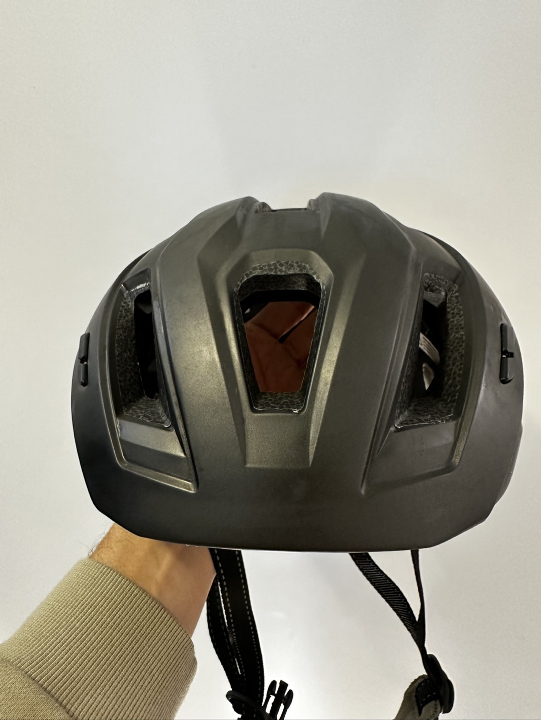 Black Adult Bike MIPS Helmet with Rear Light