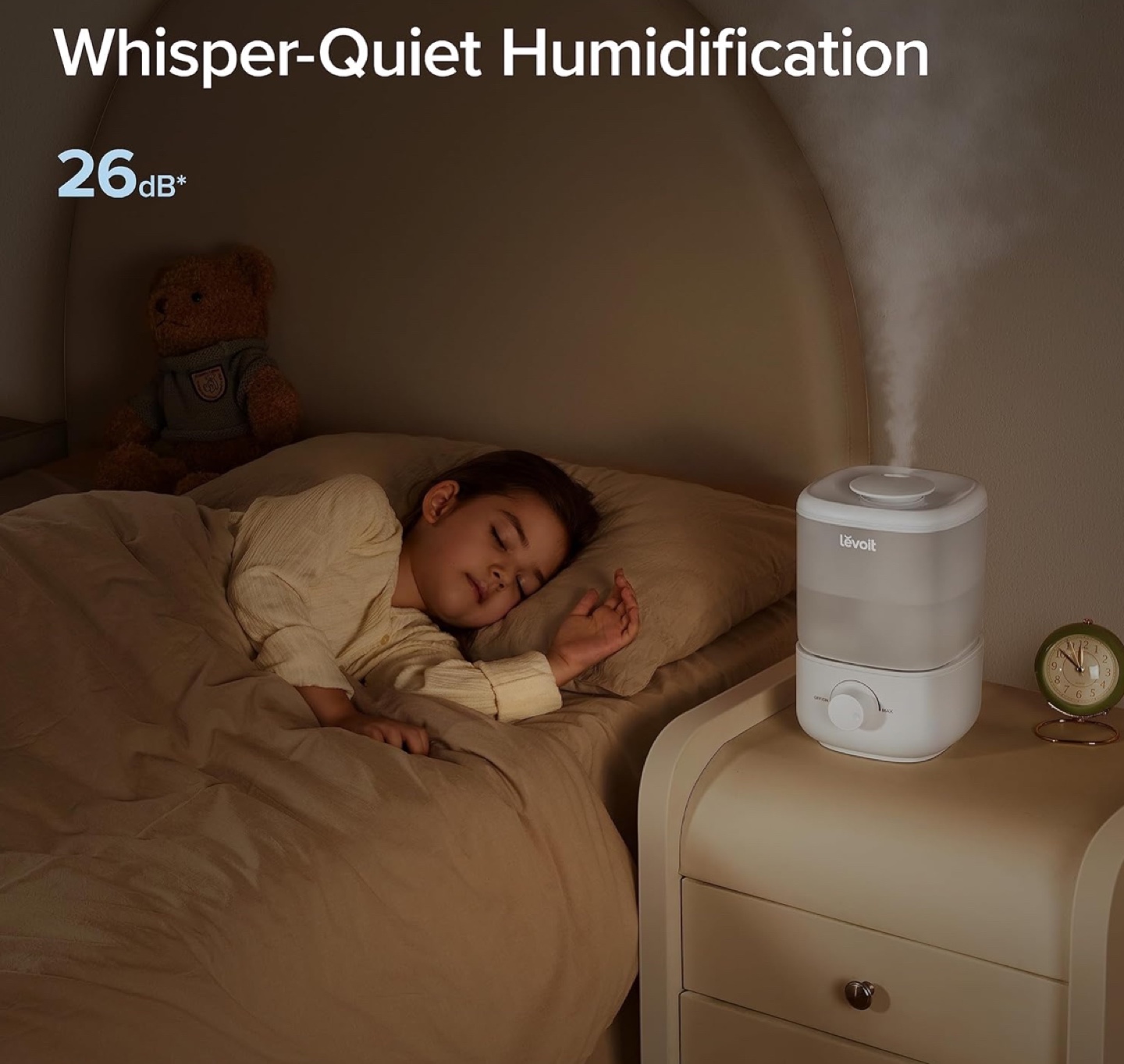 Levoit Top-Fill Humidifier - 2.5L, Whisper-Quiet Operation - photo 4