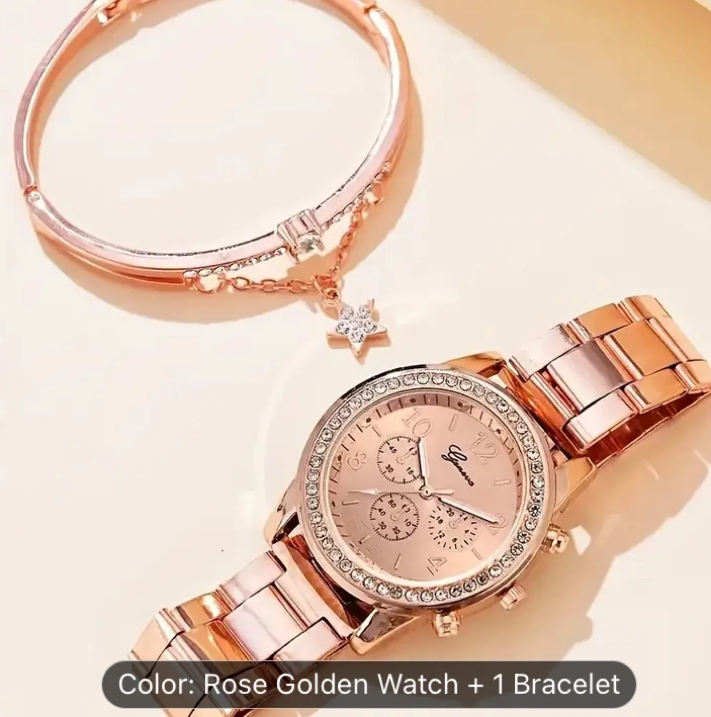 Rose Gold Watch and Bracelet Set image indicator(4)