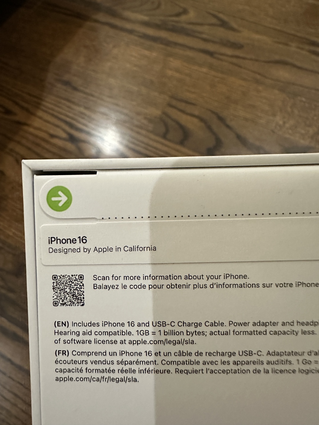Brand new white IPhone 16 128GB in box - photo 2
