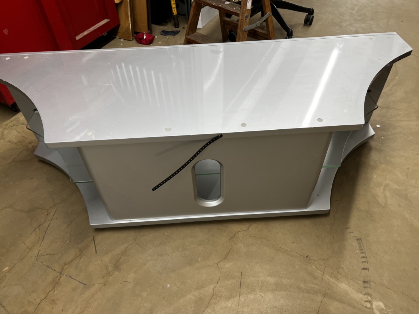 Silver Corner TV Stand - photo 3