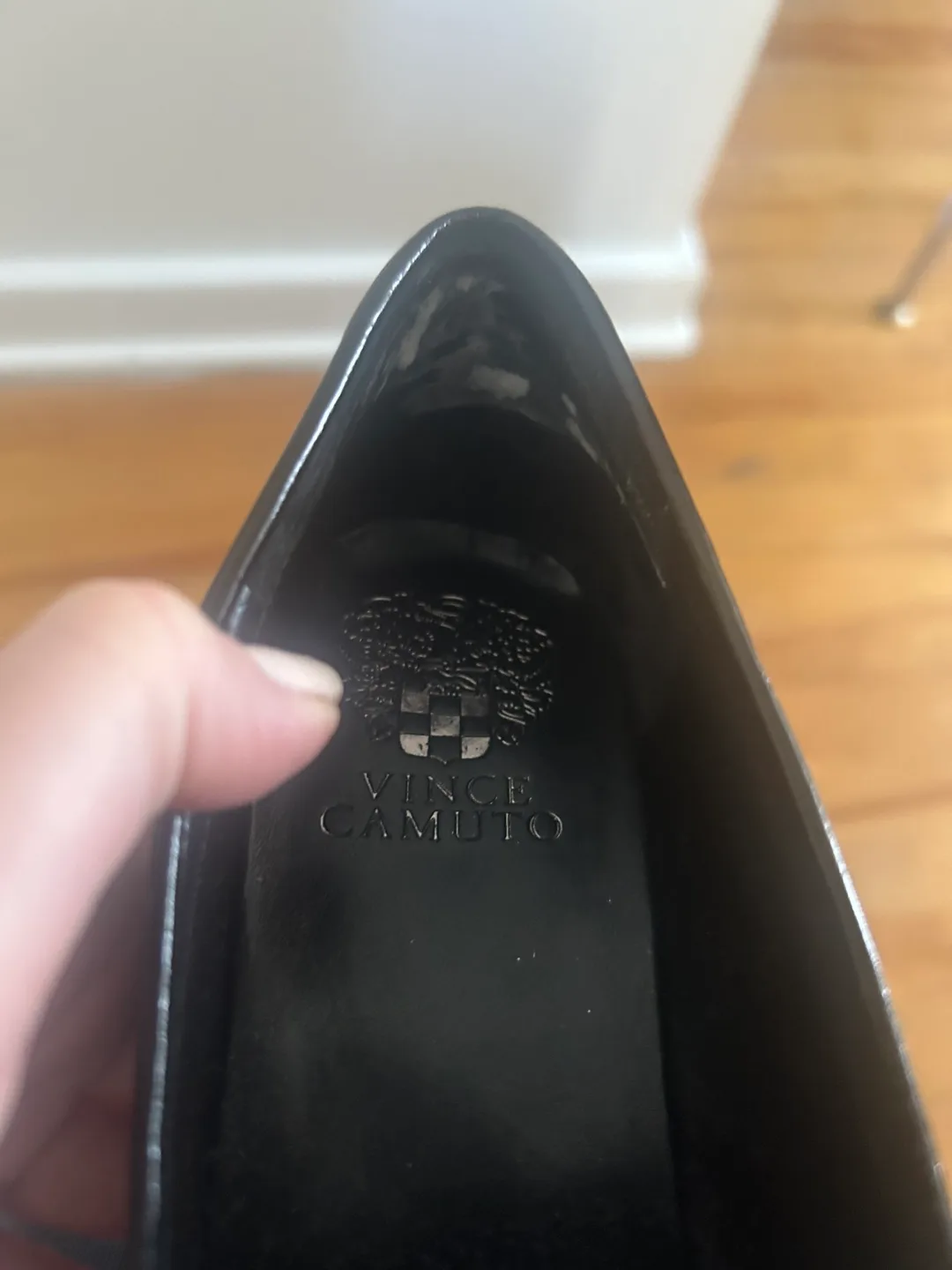 Vince Camuto Black Leather Tassel Loafers image indicator(4)