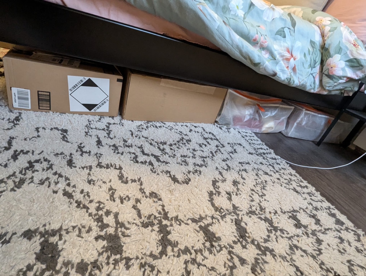 IKEA Bed Frame with Headboard + Silk & Snow Hybdrid Mattress - photo 5