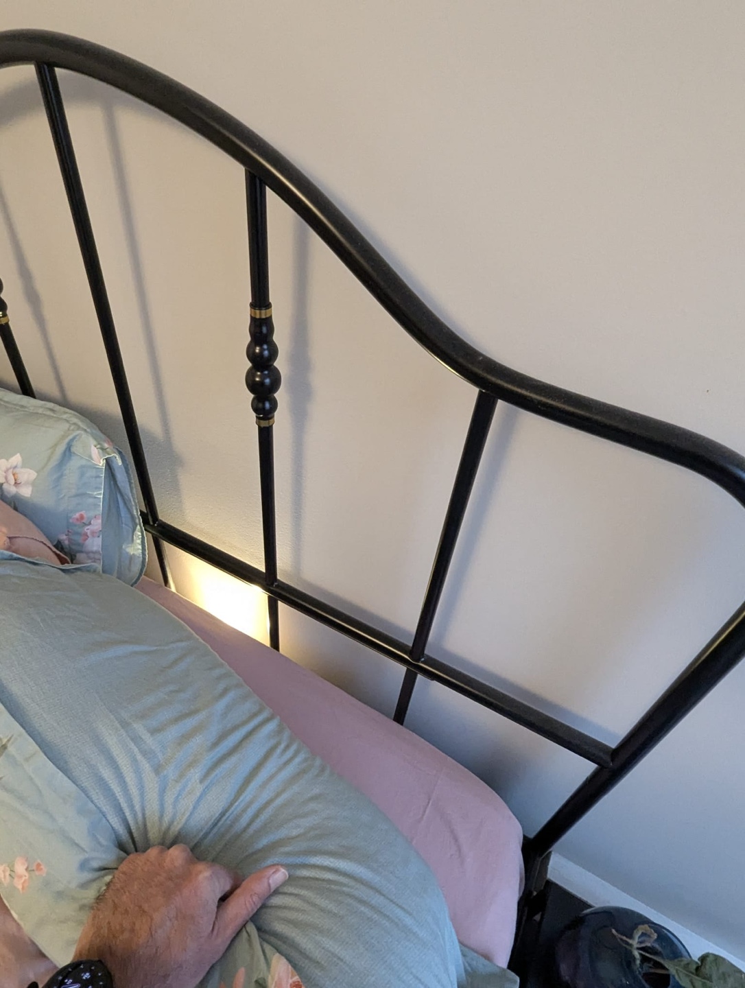 IKEA Bed Frame with Headboard + Silk & Snow Hybdrid Mattress - photo 3