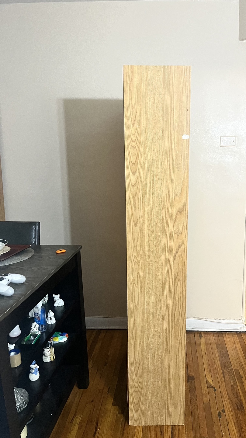 2 Oak Wood 5-Shelf Bookcase - photo 4