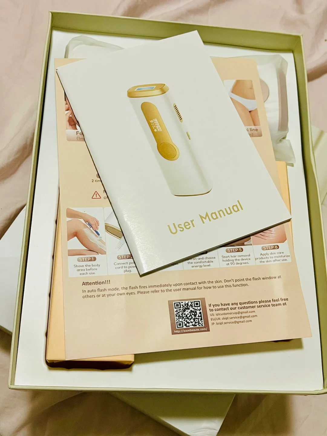 Brand New Ice-Cool Hair Removal Device - 9 Intensity Levels image indicator(6)