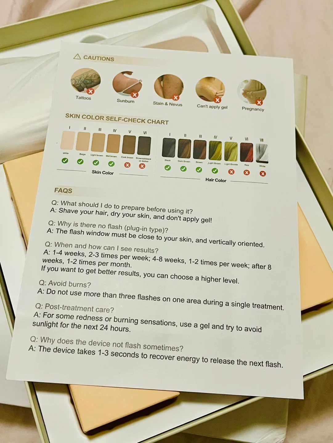 Brand New Ice-Cool Hair Removal Device - 9 Intensity Levels image indicator(4)