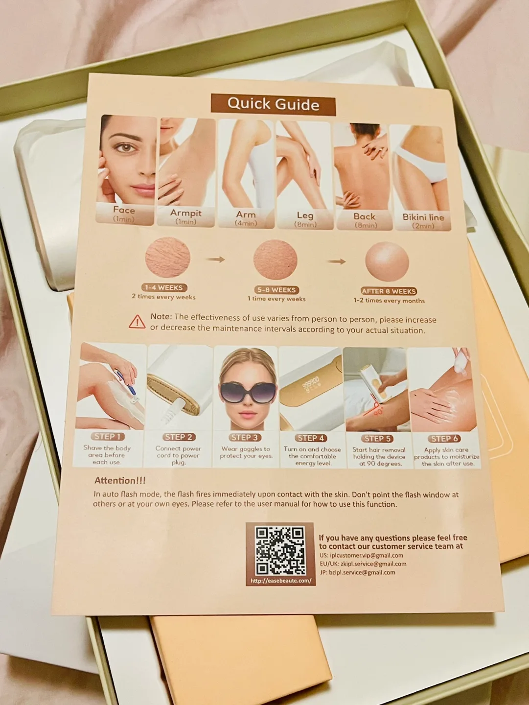 Brand New Ice-Cool Hair Removal Device - 9 Intensity Levels image indicator(5)