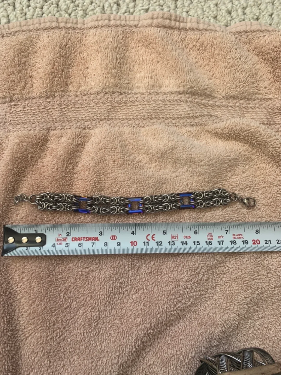 Unique Byzantine Bracelet with Purple Accents image indicator(3)