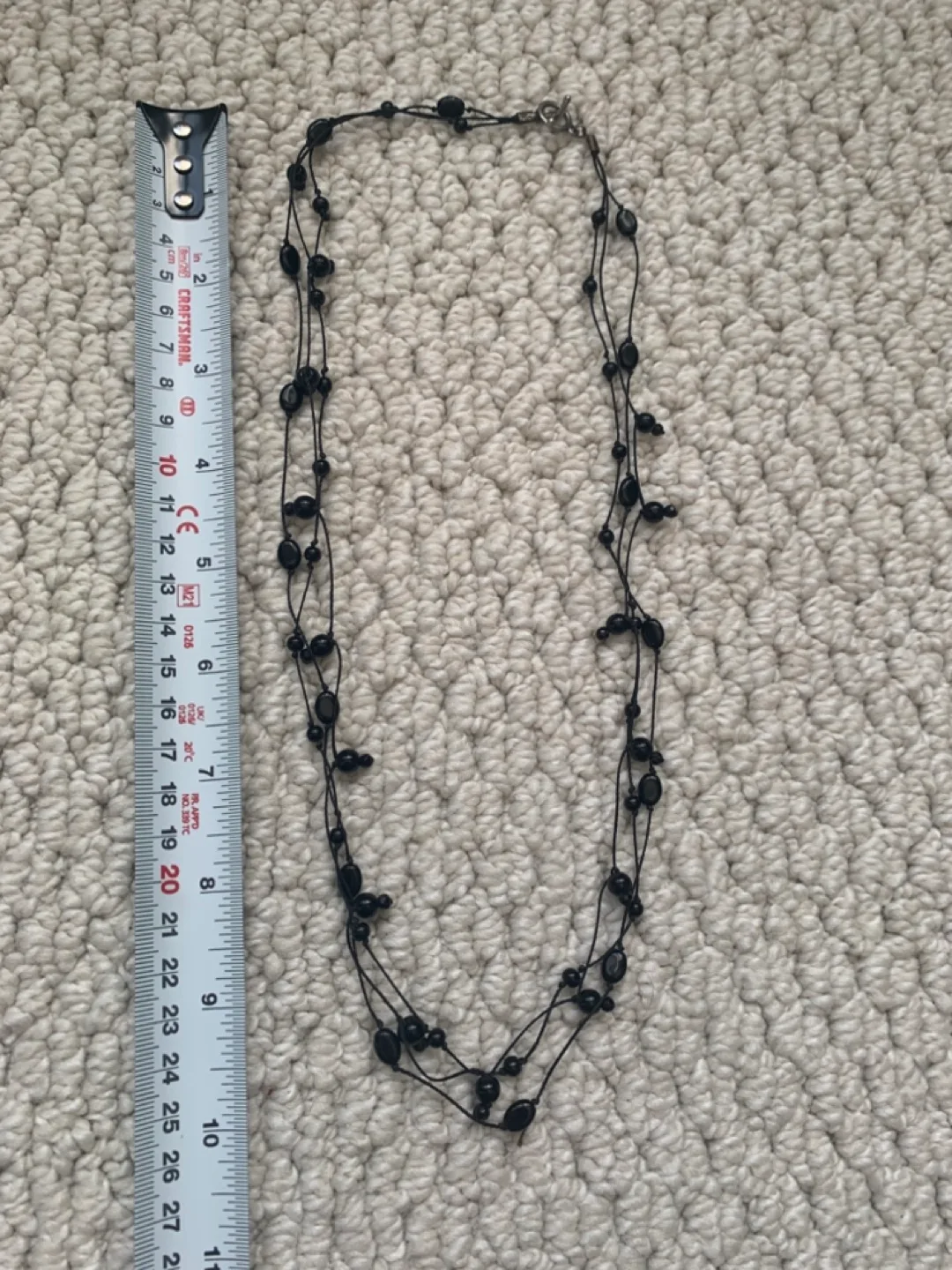 Black Beaded Necklace image indicator(2)