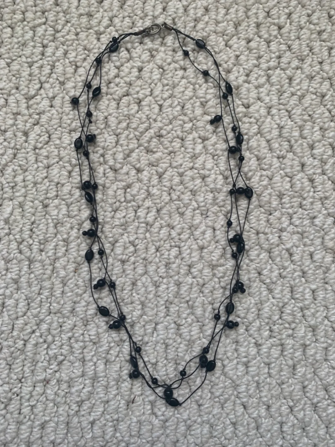 Black Beaded Necklace thumbnail