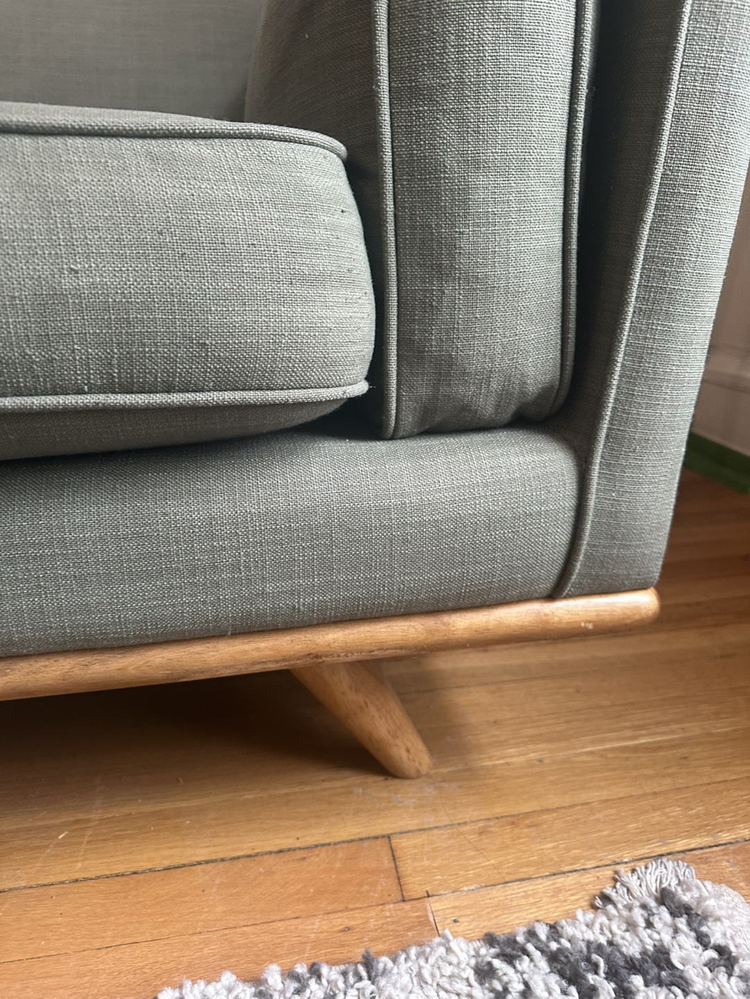 Article Timber 90" Sofa - Olio Green - photo 2