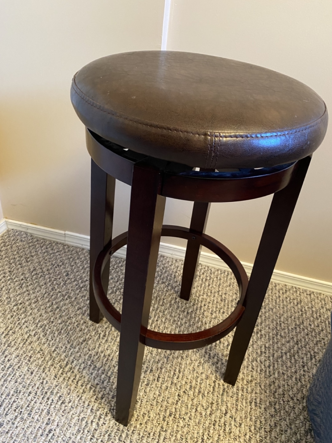 Brown Swivel Bar Stools