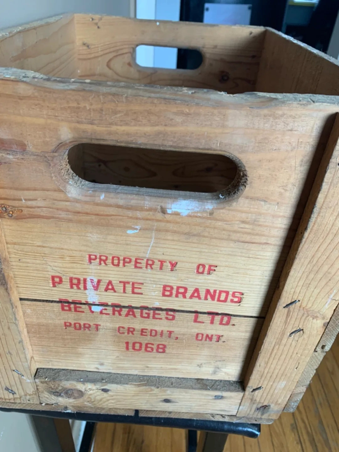 Vintage Private Brands Beverages Ltd. Wooden Crate image indicator(2)