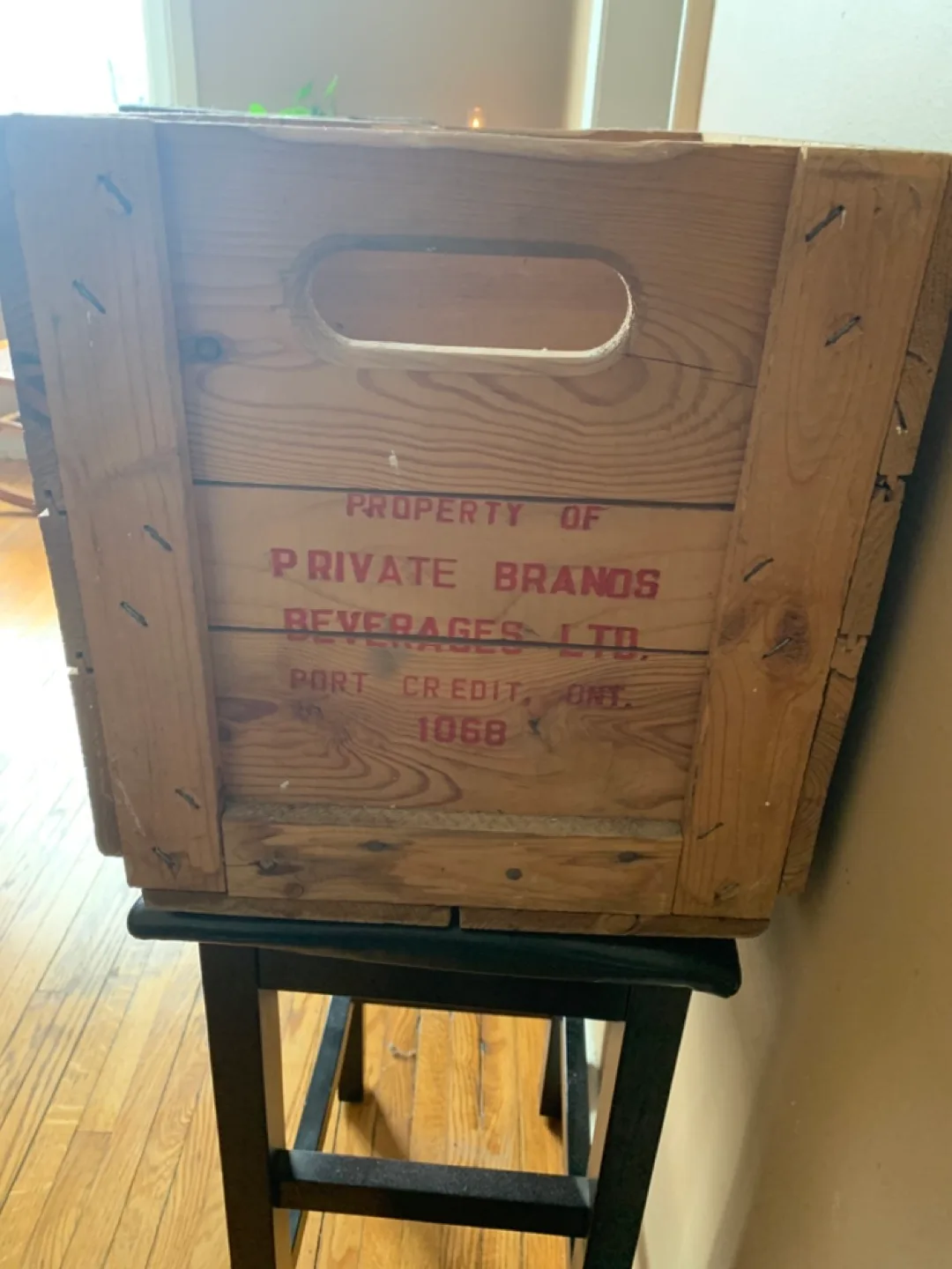 Vintage Private Brands Beverages Ltd. Wooden Crate image indicator(3)