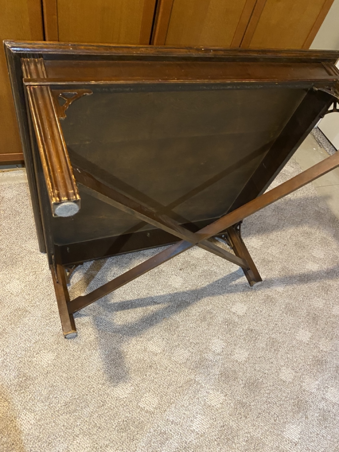 Vintage Wood Coffee Table and Side Table - photo 4