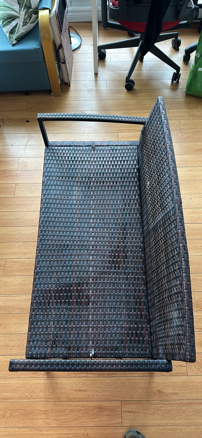 Outdoor Wicker Patio Love Seat - photo 2