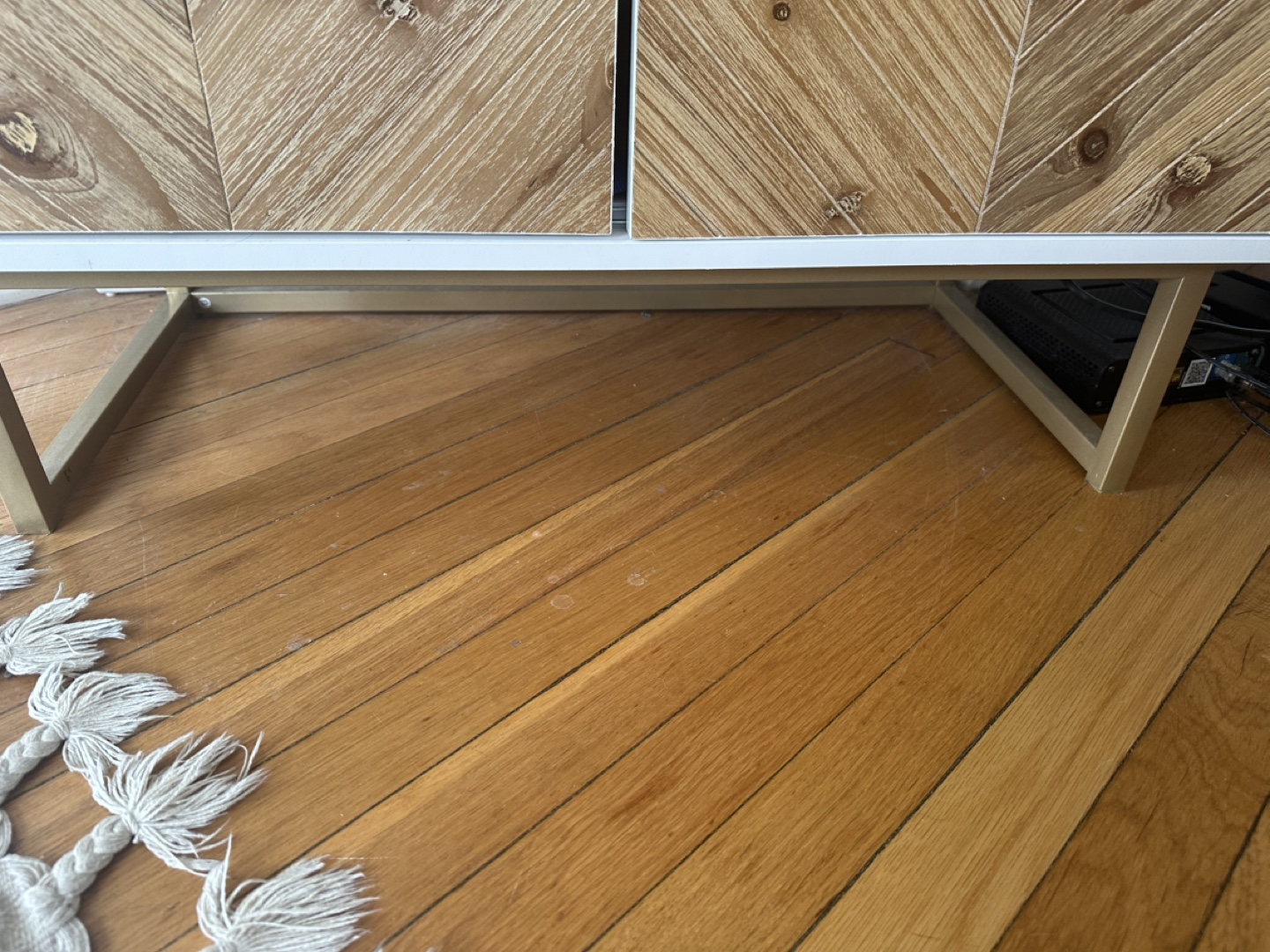 White and Wood Accent Cabinet - photo 4