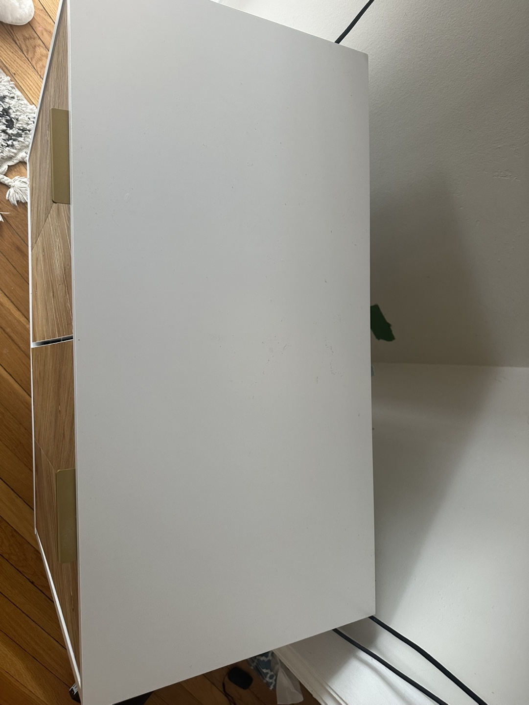 White and Wood Accent Cabinet - photo 5