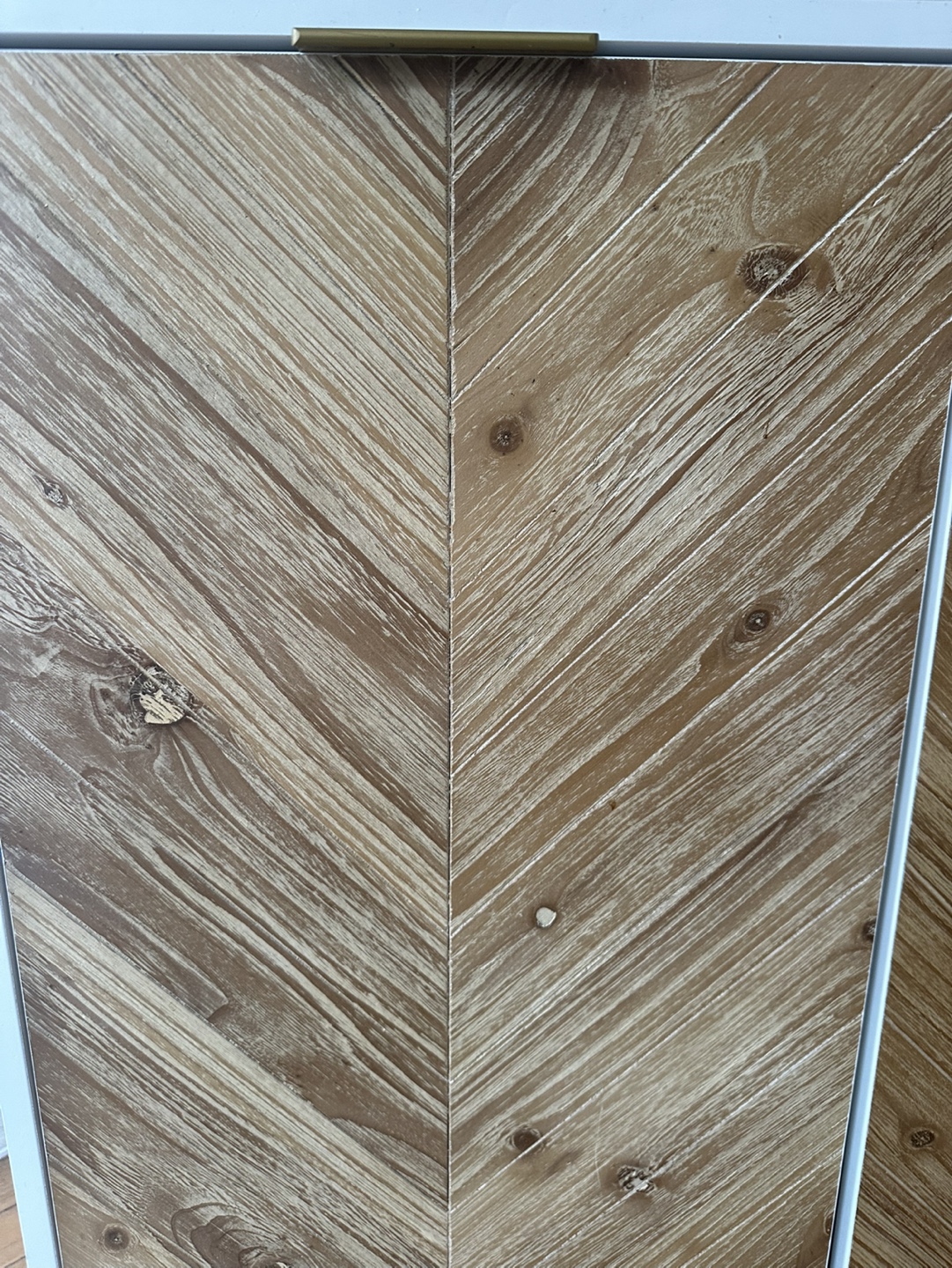 White and Wood Accent Cabinet - photo 3