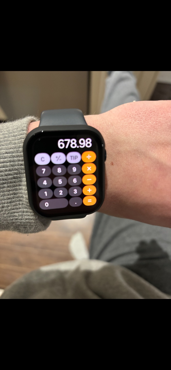 Apple Watch Series 9 with Black Sport Band