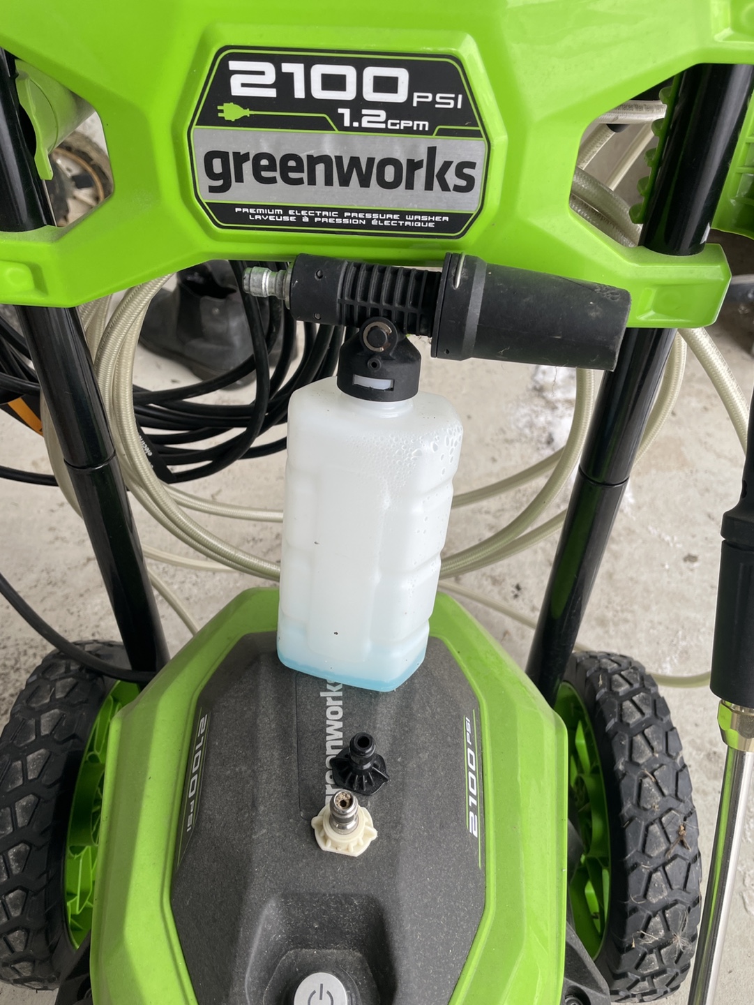 Power wash 2100 PSI 1.2 GPM Electric Pressure Washer - photo 2