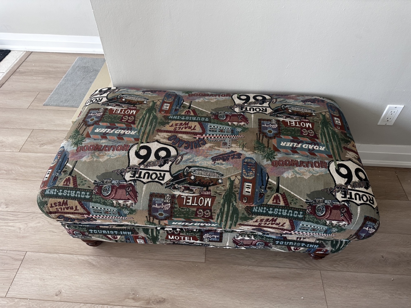 Couch Route 66 Upholstered Ottoman - photo 2