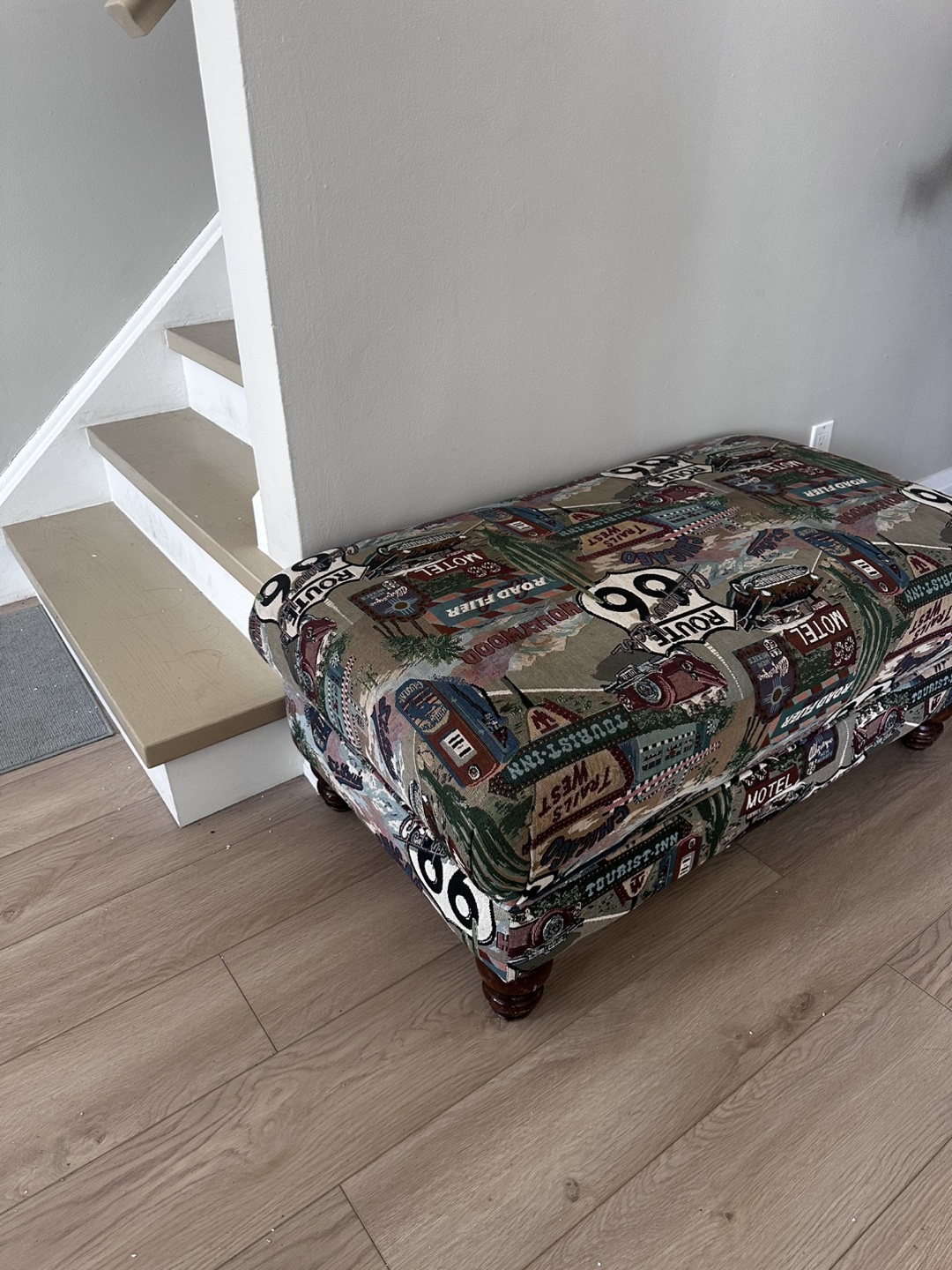 Couch Route 66 Upholstered Ottoman - photo 3