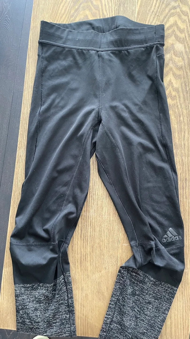 Adidas Women's Black & Grey Running Tights image indicator(2)