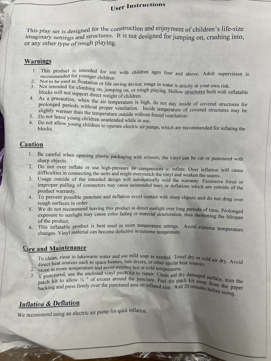 Aerobloks Clubhouse Inflatable Building Blocks Play Set image indicator(5)