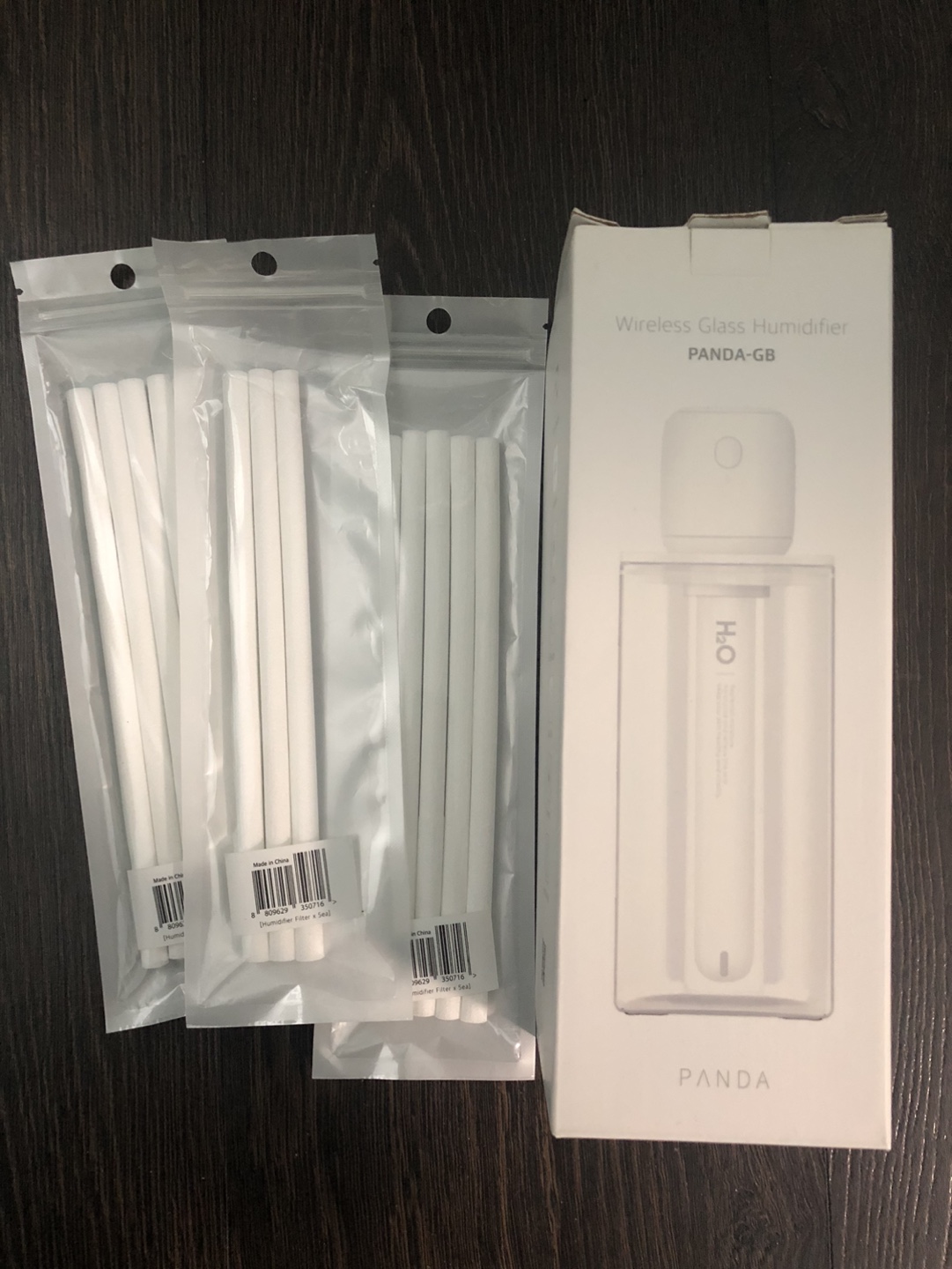 PANDA Wireless Glass Humidifier with Replacement Filters