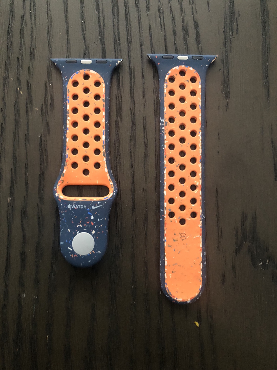 Nike Apple Watch Sport Band - Blue and Orange - photo 3