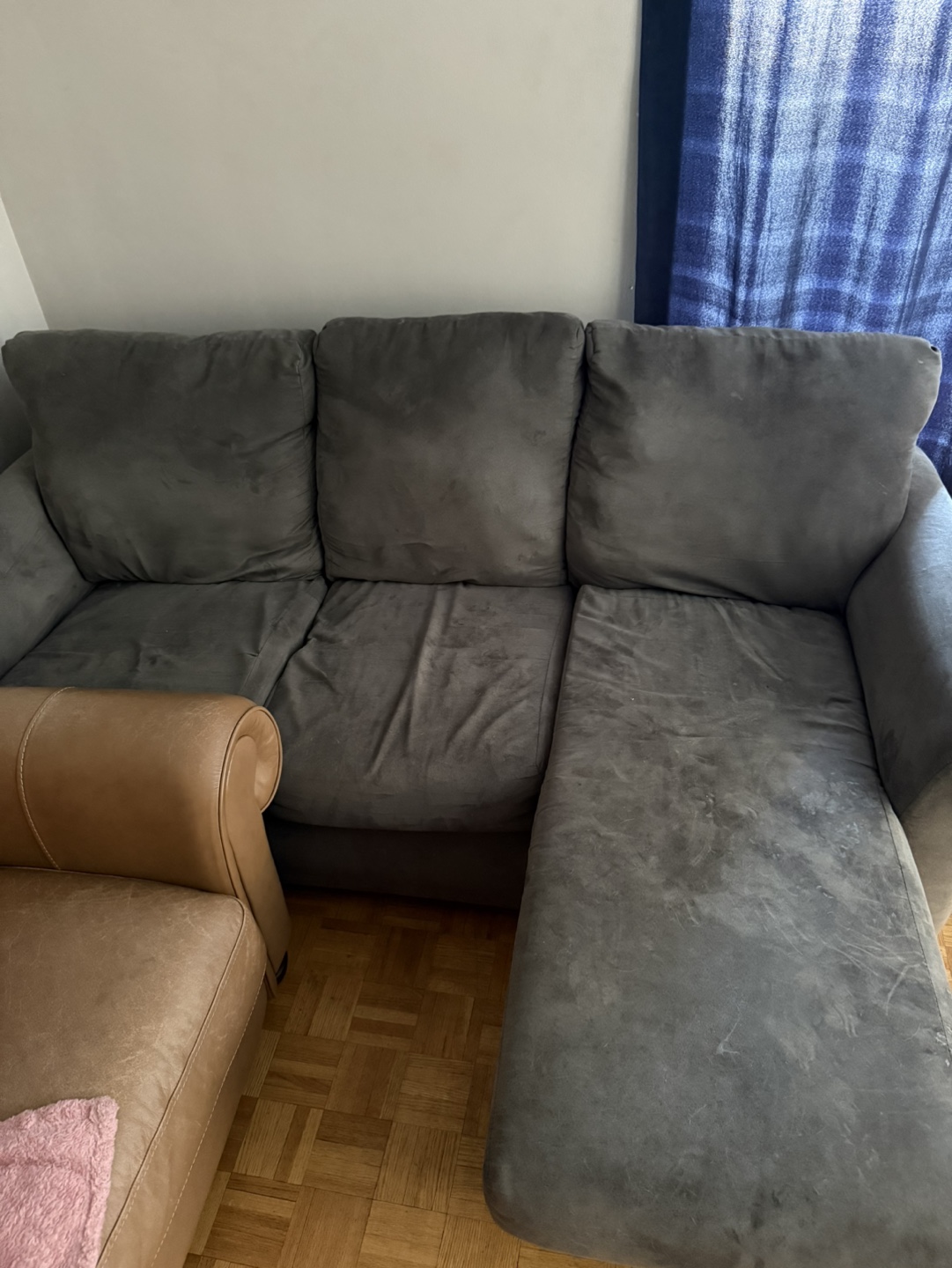 Grey Sectional Sofa with Chaise Lounge