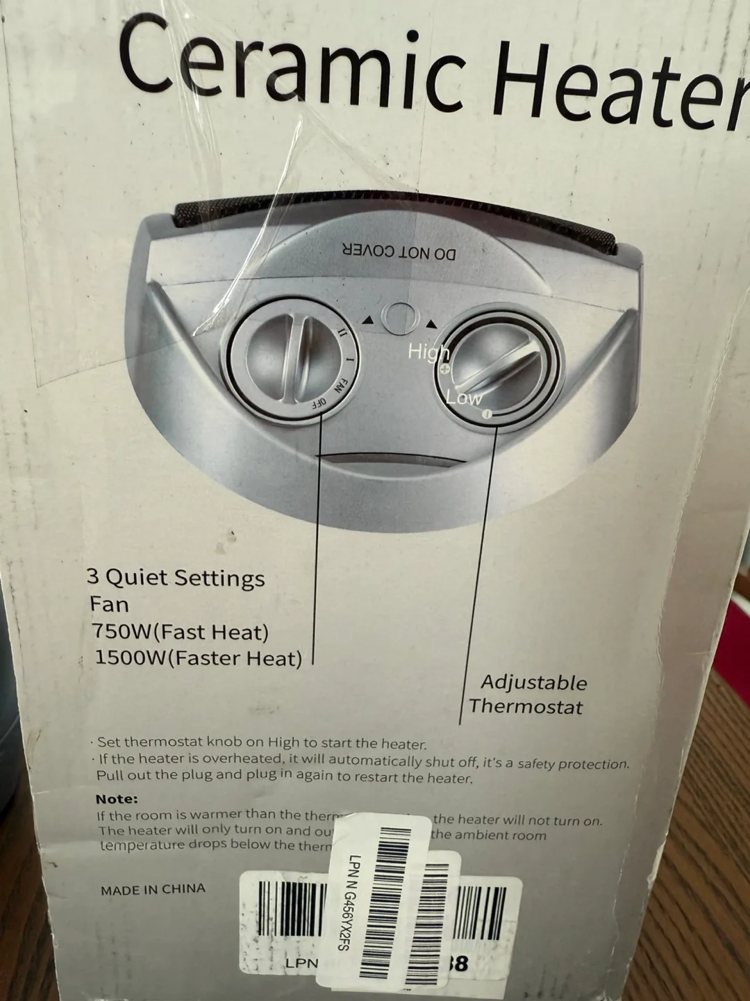 GiveBest 1500W Oscillating Ceramic Heater image indicator(10)