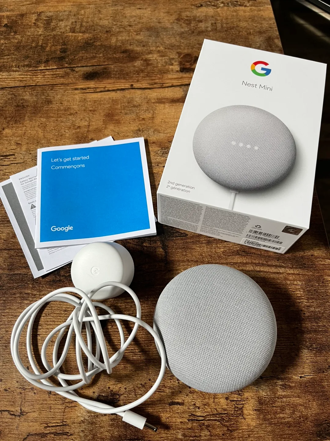 Google Nest Mini (2nd Generation) - Smart Speaker - Chalk image indicator(2)
