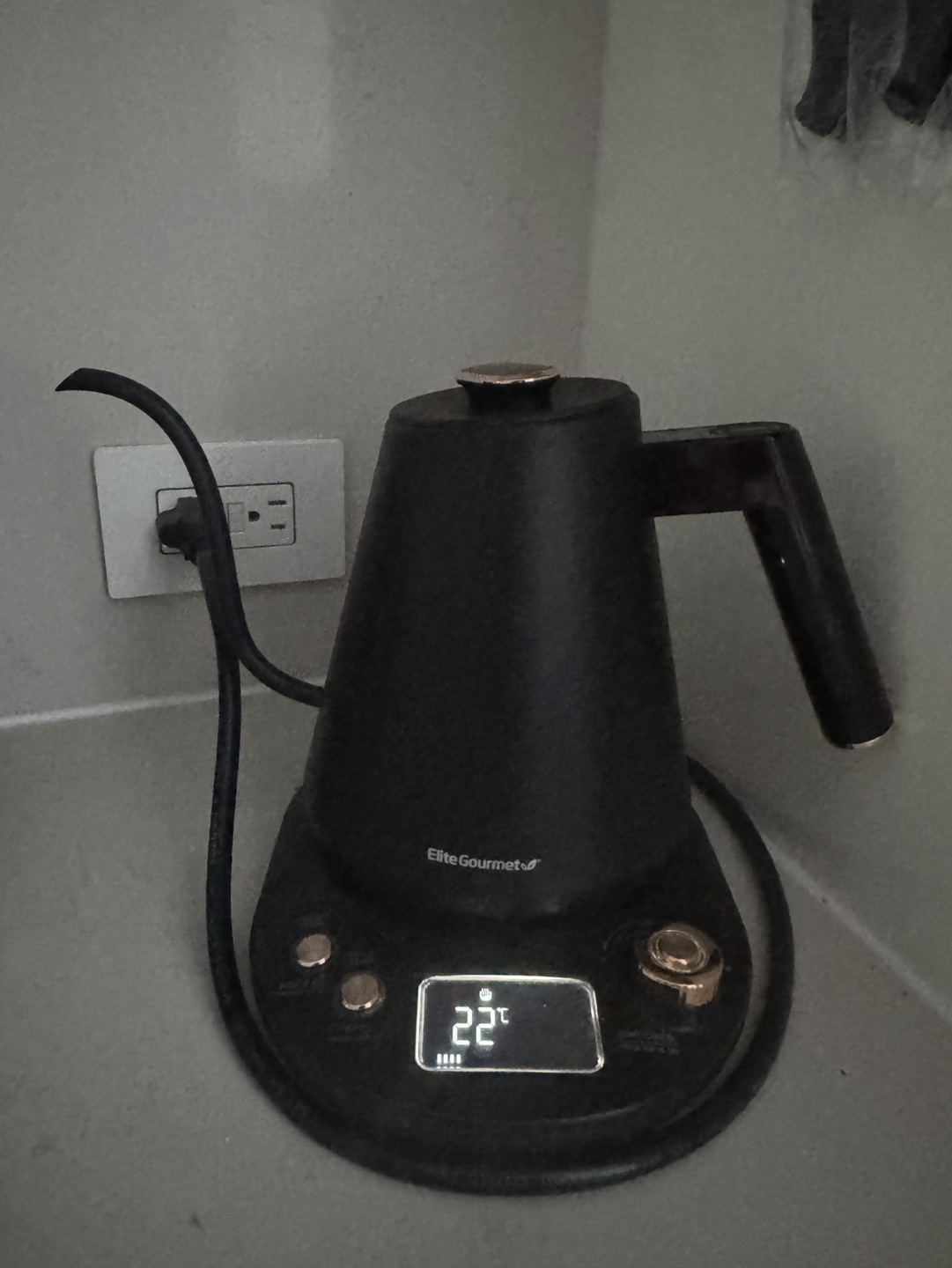 Elite Gourmet Digital Gooseneck Kettle - 1 Liter