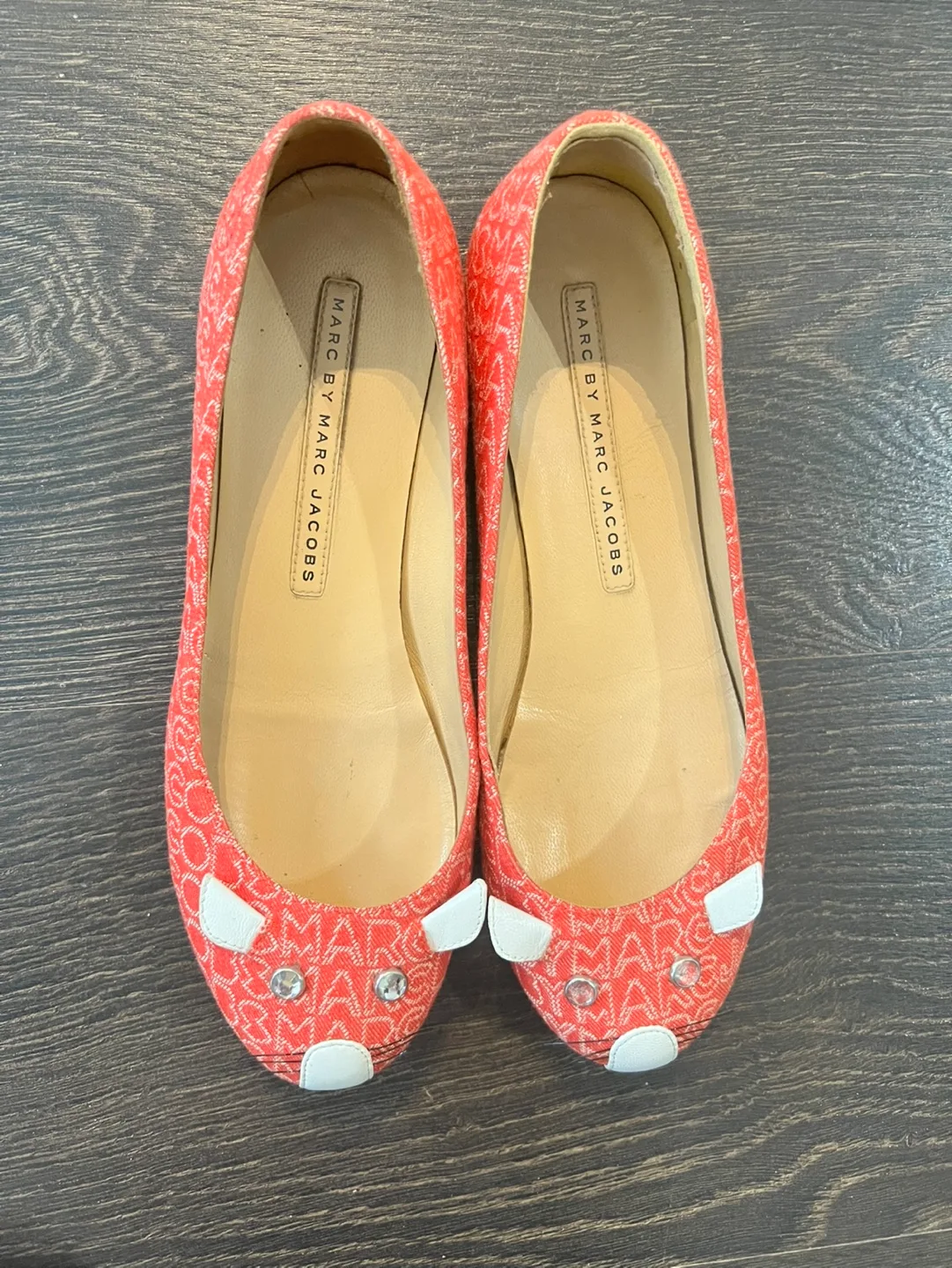 Marc by Marc Jacobs Mouse Flats - Coral thumbnail