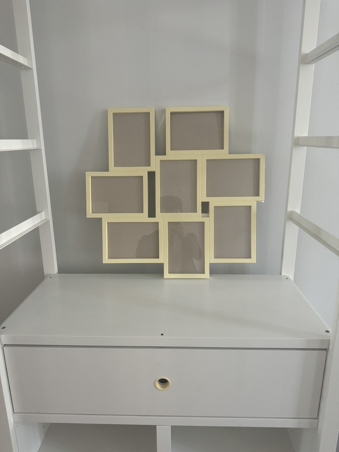 Nine-photo collage frame, pale yellow - photo 2