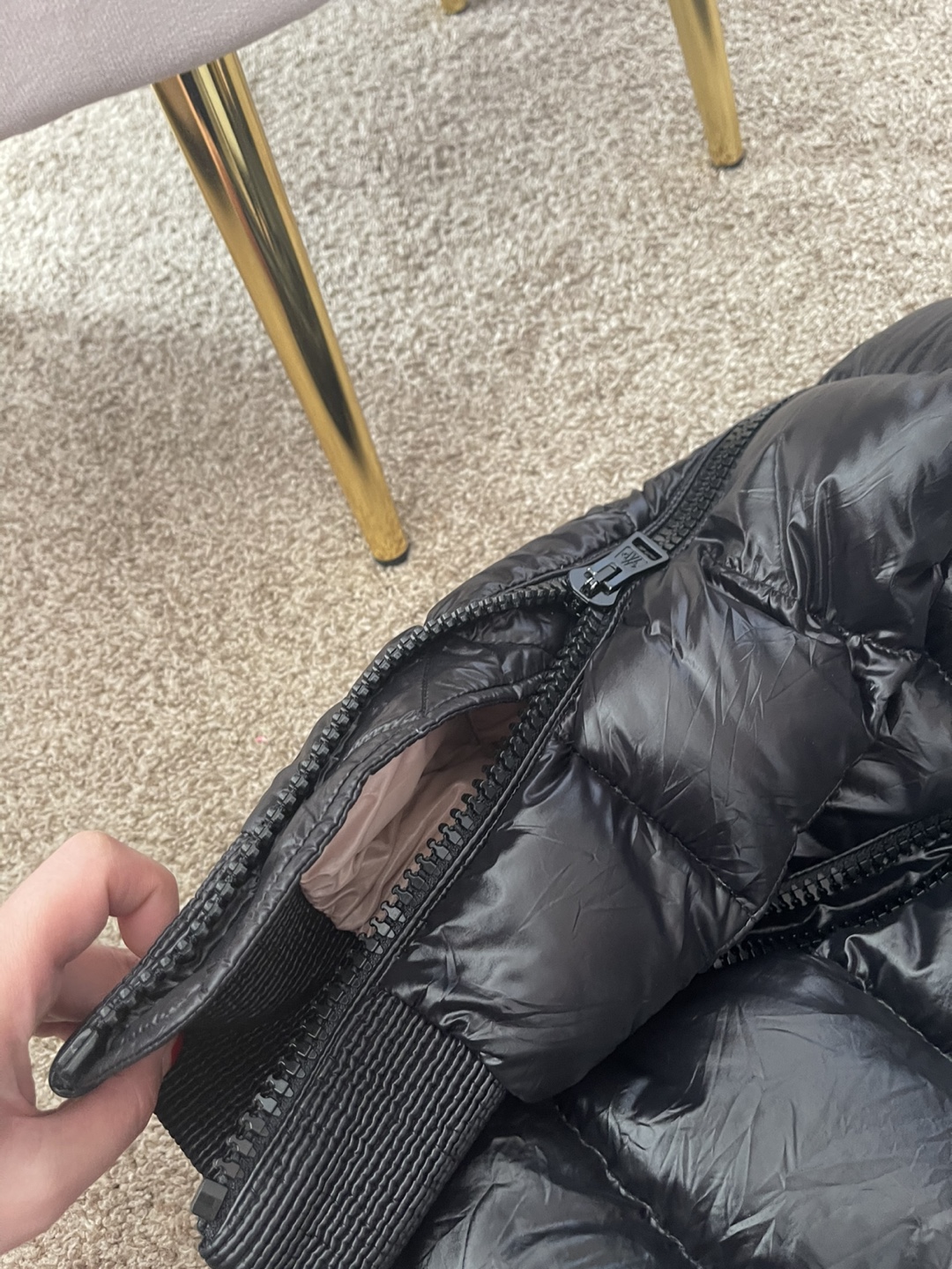 Moncler Black Puffer Jacket - Size 1 - photo 3